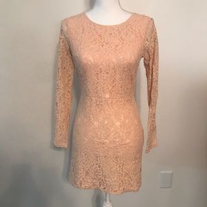 Forever 21 Long Sleeve Lace Mini Dress. Small.